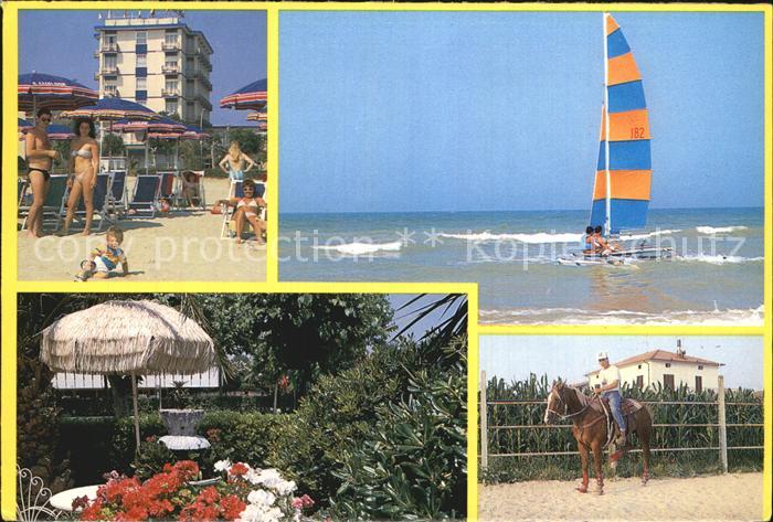 Alba Adriatica Hotel Excelsior Lungomare Marconie Spiaggia Strand Segeln Reiten