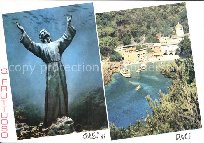 San Fruttuoso di Camogli Monumento Christi Abbazia Bucht Kloster