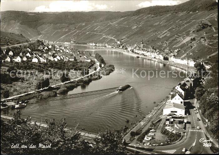 Zell Mosel Panorama Weinstadt Weinberge