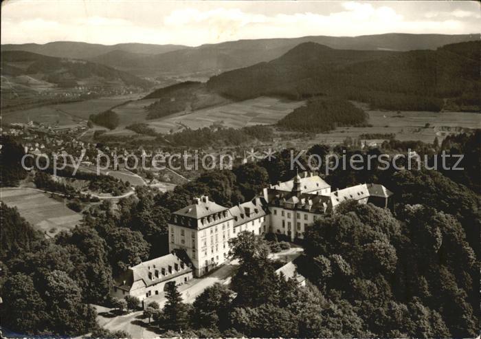 Bad Laasphe Schloss Wittgenstein Kneippkurort Fliegeraufnahme