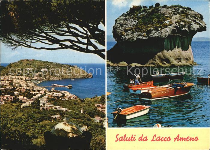 Lacco Ameno Panorama Kueste Bucht Insel Felsen