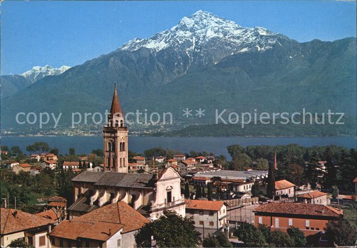 Domaso Ortsansicht mit Kirche Comersee Alpen