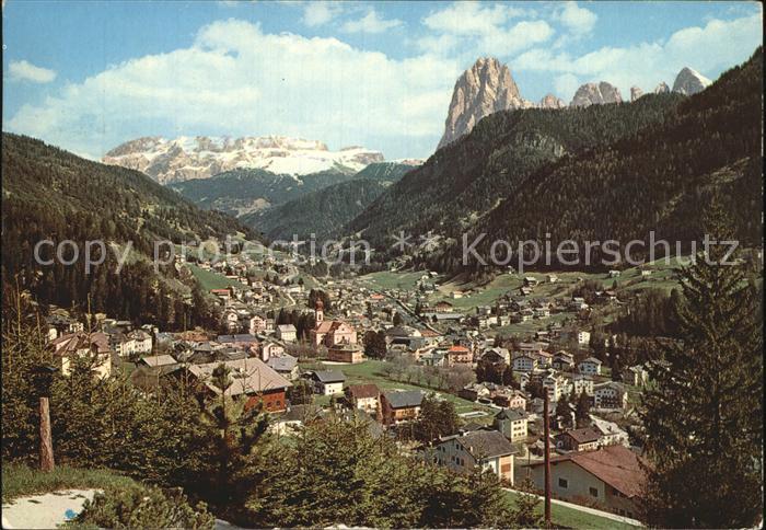 Ortisei St Ulrich Panorama Val Gardena Dolomiten