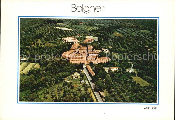 Bolgheri Burg Fliegeraufnahme