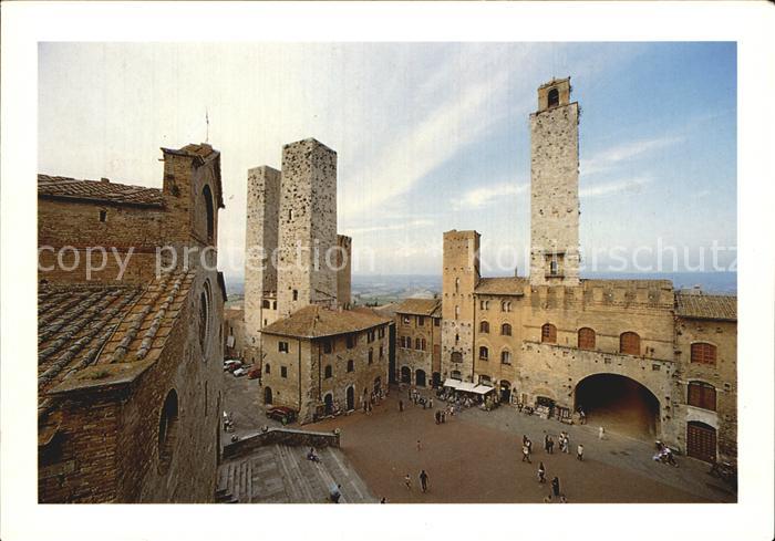 San Gimignano Piazza del Duomi Domplatz