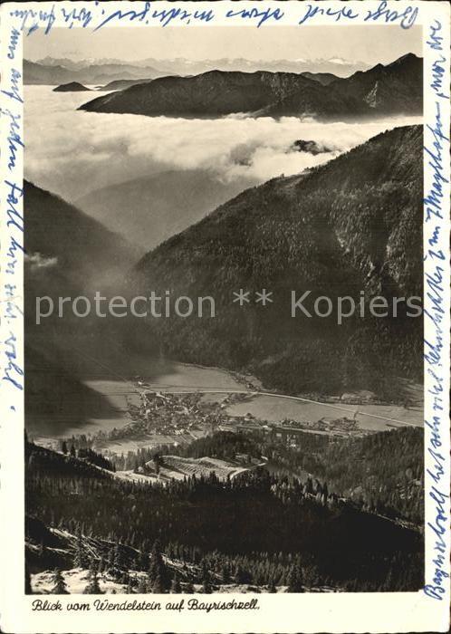 Bayrischzell Panorama Blick vom Wendelstein Nebelmeer Alpen