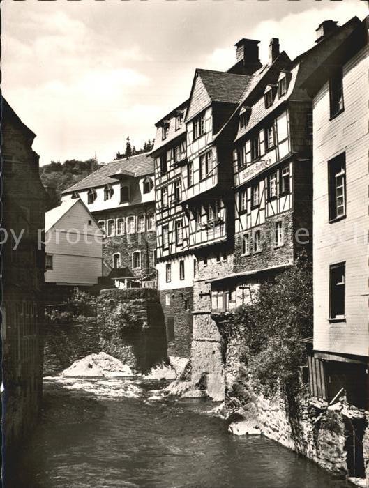 Monschau Montjoie NRW Partie an der Rur Altstadt