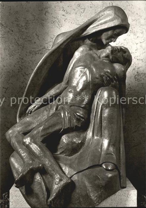 TRIER  CITY Pieta Liebfrauen Basilika Bildhauerin Anni Hoefken Hempel