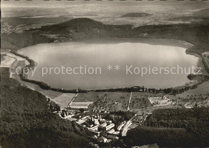 Maria Laach Glees Abtei Laacher See Fliegeraufnahme