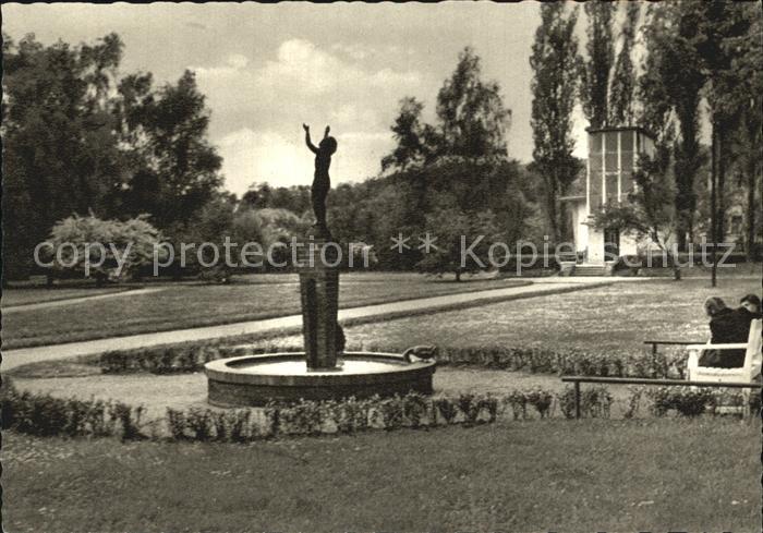 Bad Rothenfelde Wittekindsprudel mit Maerchenbrunnen Kupfertiefdruck