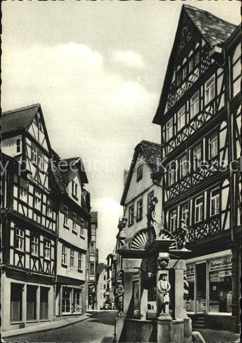 Wertheim Main Engelsbrunnen Fachwerkhaeuser