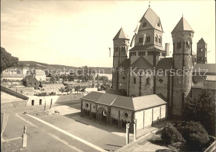 Maria Laach Glees Abtei Westwerk der Basilika Handabzug