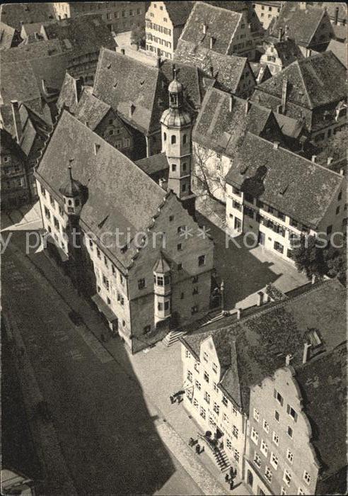 Noerdlingen Innenstadt Fliegeraufnahme Jahrweiser Deutsches Wandern 1958