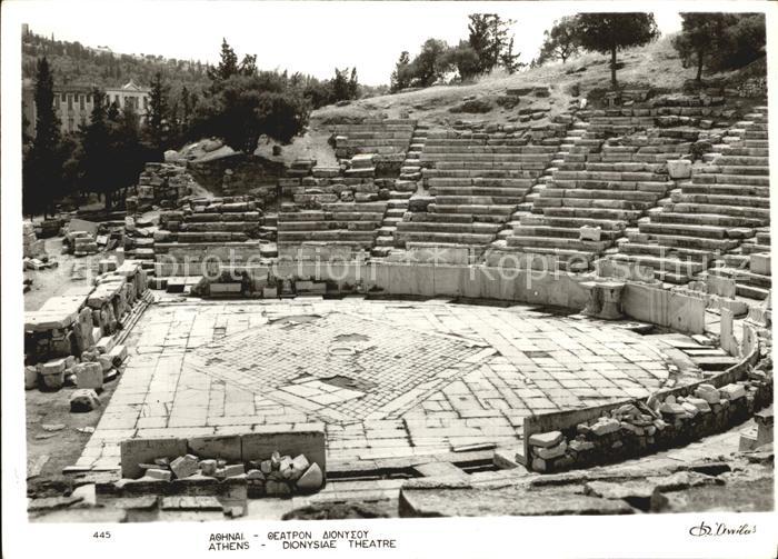 Athens Athen Dionysiae Theatre Amphitheater Antike Staette