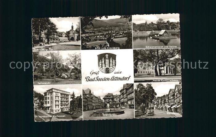 Allendorf Bad Sooden Soodener Tor Klausberg Schwanenteich Saline Kurmittelhaus W