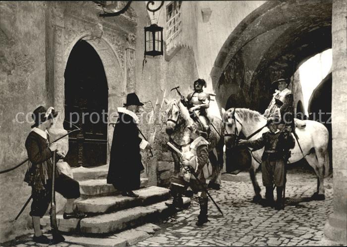 Rothenburg Tauber Altes Rathausportal Ritterspiele