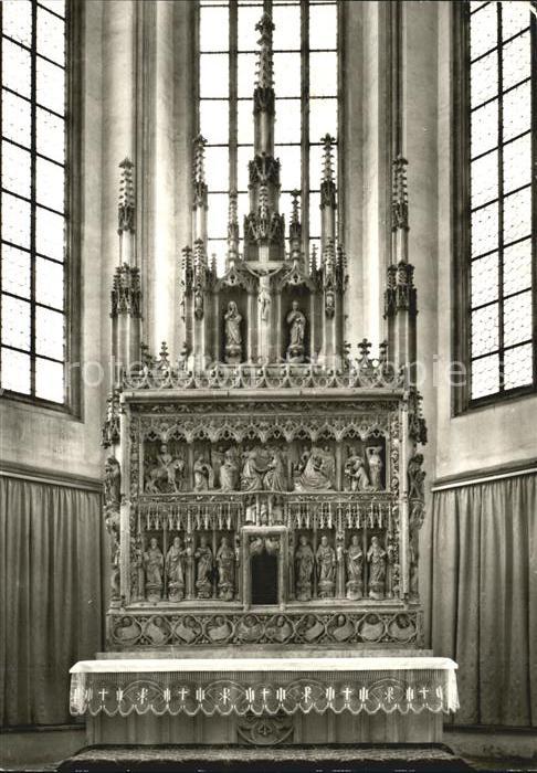 Landshut Isar Pfarrkirche St Martin Hochaltar 15. Jhdt.