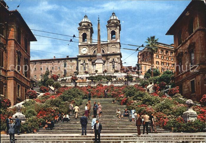 Roma Rom Piazza di Spagna e Trinita dei Monti Spanischer Platz Kirche