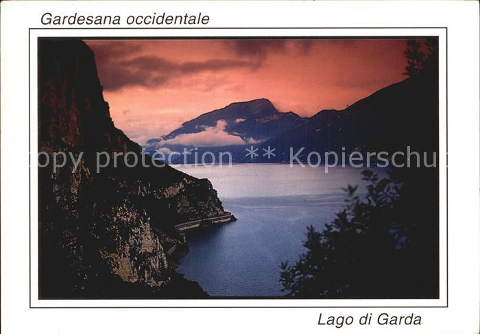 Lago di Garda Gardesana occidentale Westliche Gardesanastrasse Gardasee Alpen So