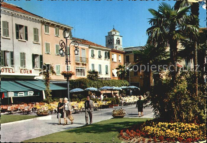 Sirmione Lago di Garda Promenade Strassencafes Restaurant Hotel Eden