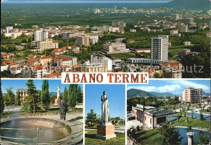 Abano Terme Panorama Quelle Denkmal Statue Thermalbad