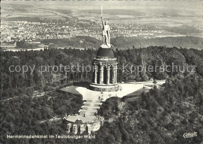 Hermannsdenkmal Teutoburger Wald Fliegeraufnahme