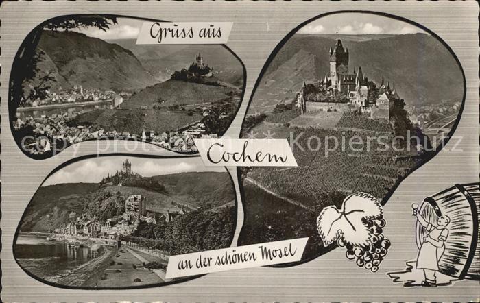 Cochem Mosel Burg Panorama Mosel