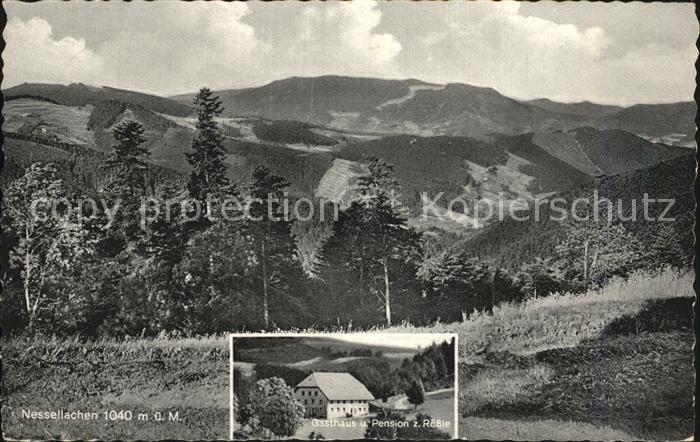 Nessellachen Breitnau Panorama Gaststaette und Pension zum Roessle