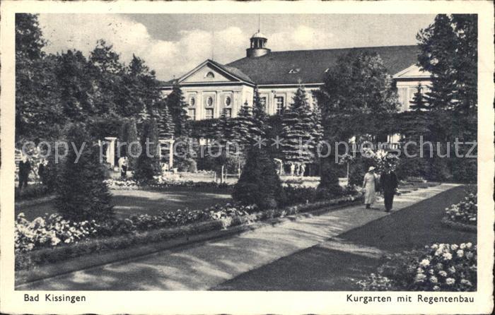 Bad Kissingen Kurgarten mit Regentbau