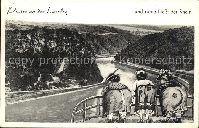 Loreley Lorelei Partie an der Loreley