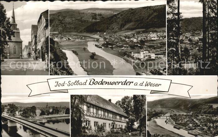 Bodenwerder Weser Fliegeraufnahme Bruecke