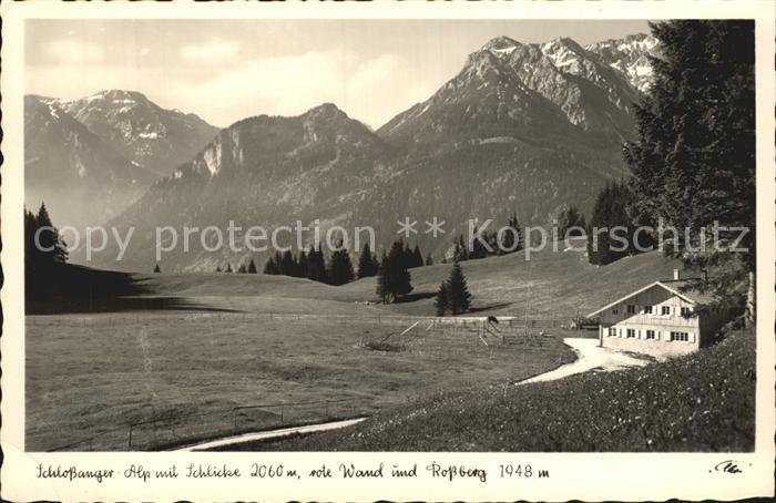 Pfronten Ostallgaeu Bayern Alpenwirtschaft Fremdenheim Schlossangeralp
