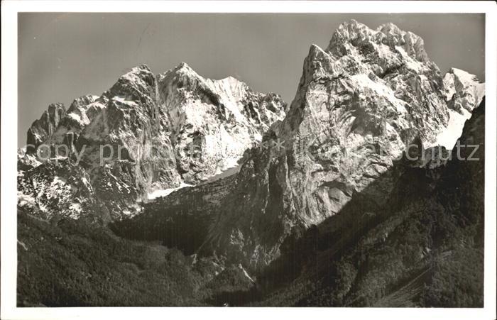 Oberaudorf Blick zum WildenKaiser Predigstuhl Totenkirchl Karlspitz