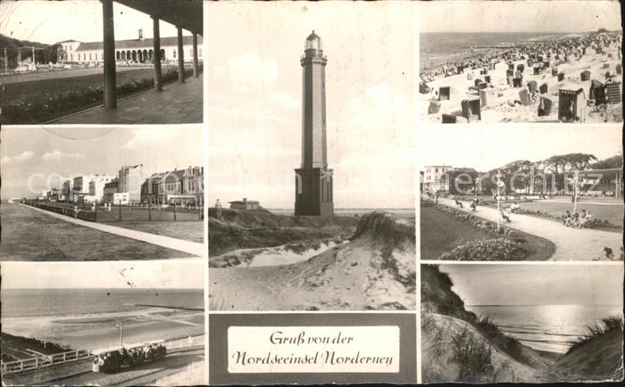 Norderney Nordseebad Park Promenade Leuchtturm Strand