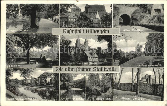 HILDESHEIM  CITY Kehrwiederwall Sankt Michael am Wall Bastion Stadttor Sankt Lam