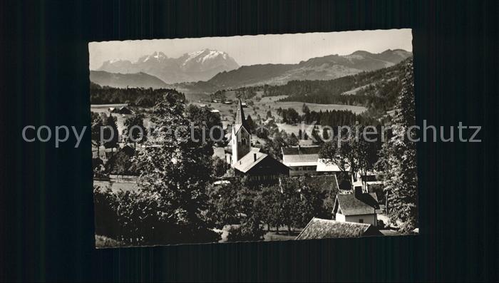 Aach Oberstaufen Blick zur Saentisgruppe