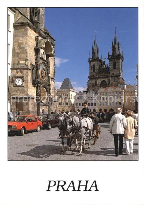 Prag Prahy Prague Astronomische Uhr Tynkirche