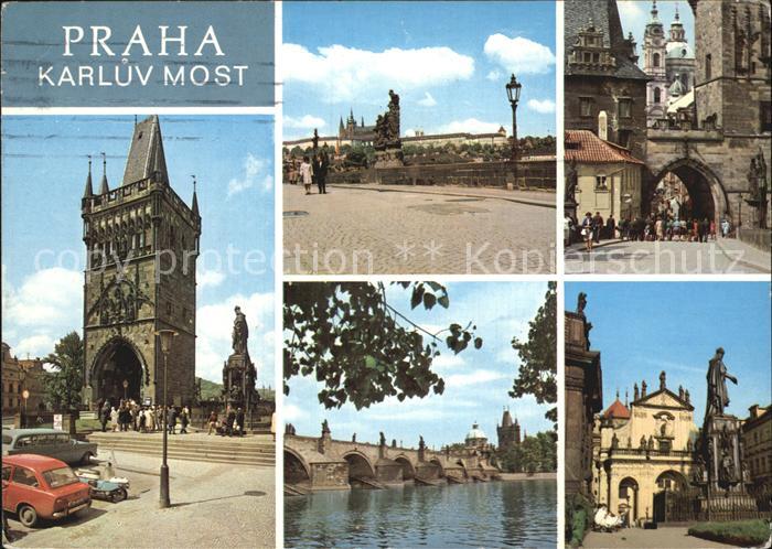 Prag Prahy Prague Karlsbruecke Stadttor