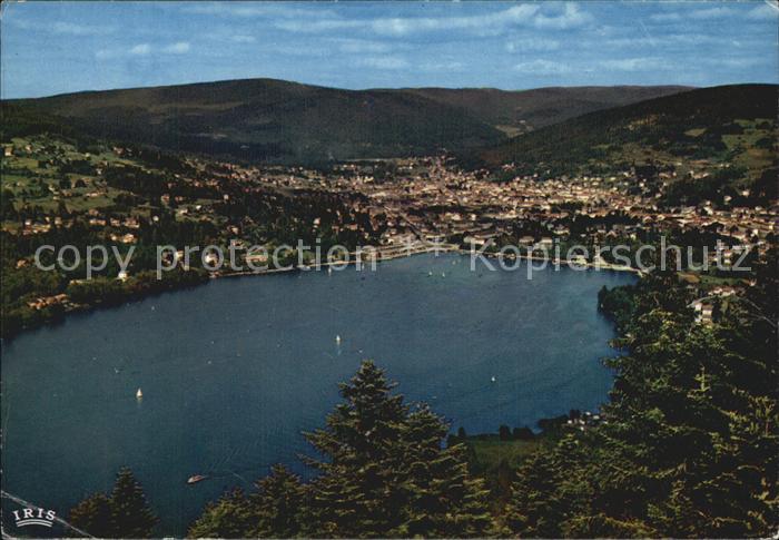 Gerardmer Vosges Fliegeraufnahme vom See