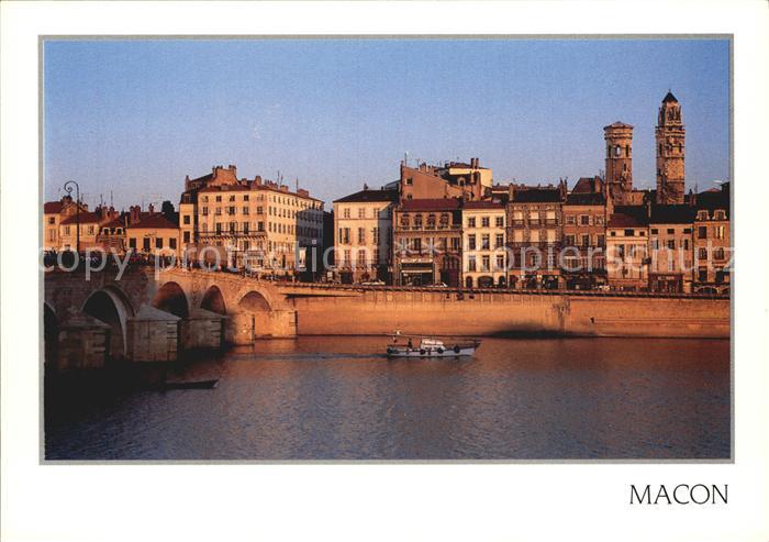 Macon 71 La Saone le Pont les Quais