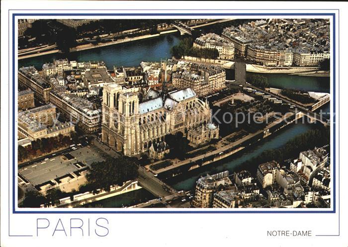 Paris Fliegeraufnahme Notre Dame