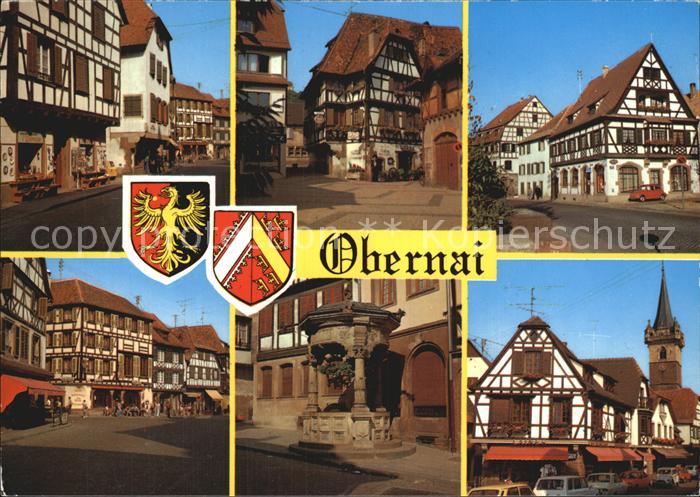 Obernai Bas Rhin Fachwerkhaeuser