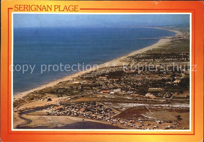 Serignan Plage Fliegeraufnahme