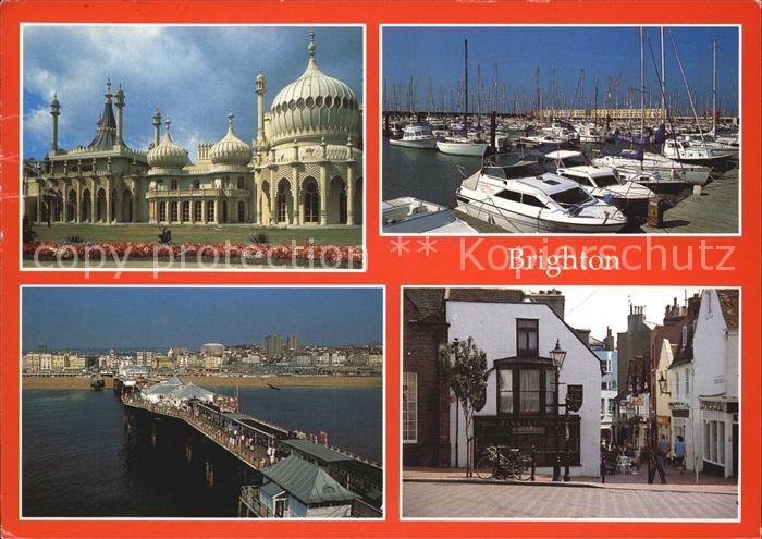 Brighton East Sussex The Royal Pavillon Palace Pier The Marina The Lanes