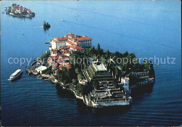 Lago Maggiore Fliegeraufnahme Isola Bella Isola Pescatori