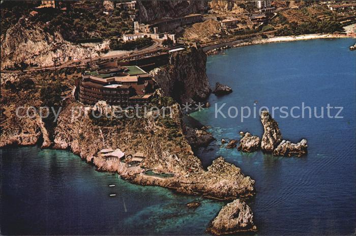 Taormina Sizilien Fliegeraufnahme Hotel Capo