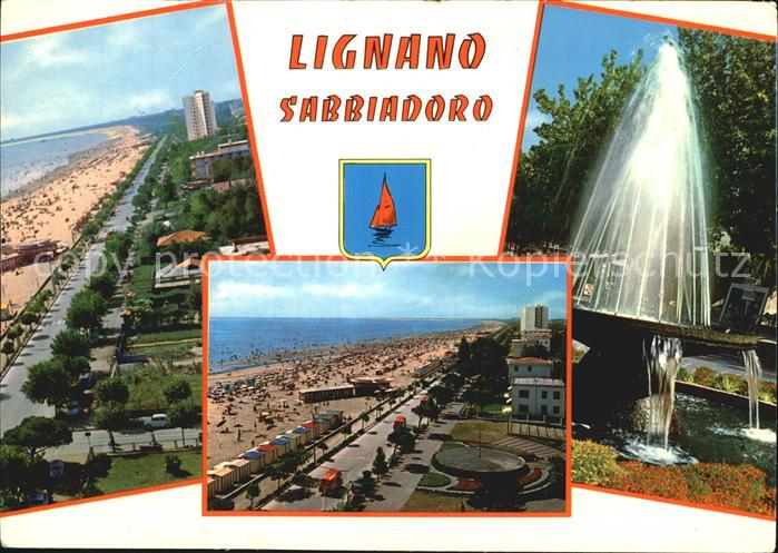 Lignano Sabbiadoro Brunnen Strand Promenade