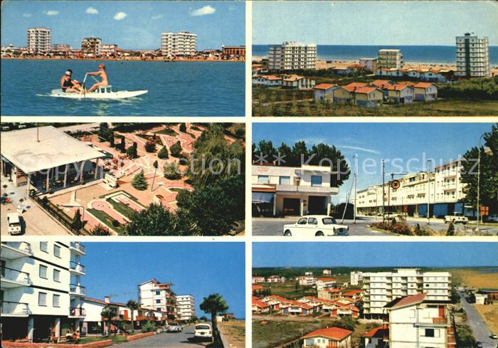 Lido di Bibione Ruderer Minigolf Stadtbilder