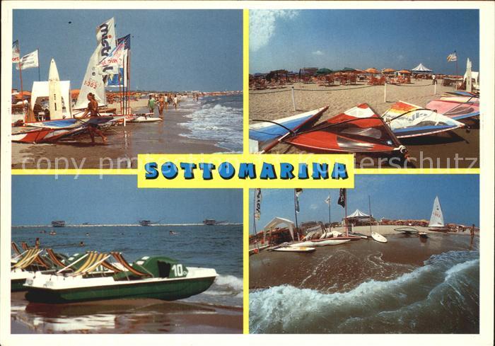 Sottomarina Strand Surfbretter Tretboote