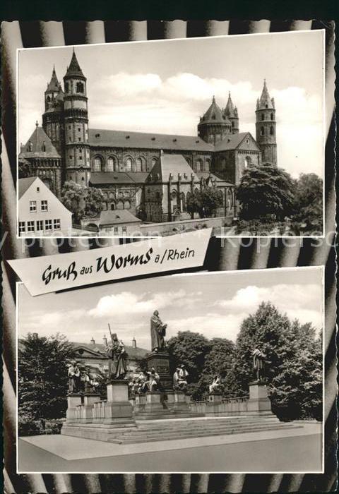 Worms Rhein Dom Lutherdenkmal